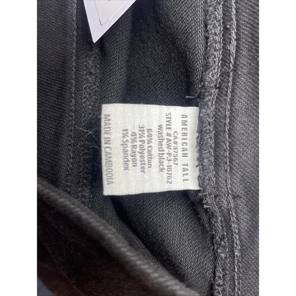 $95NWT American Tall Jeans Harper Pull-On Straight Leg Women's Size Small Black - Picture 8 of 8